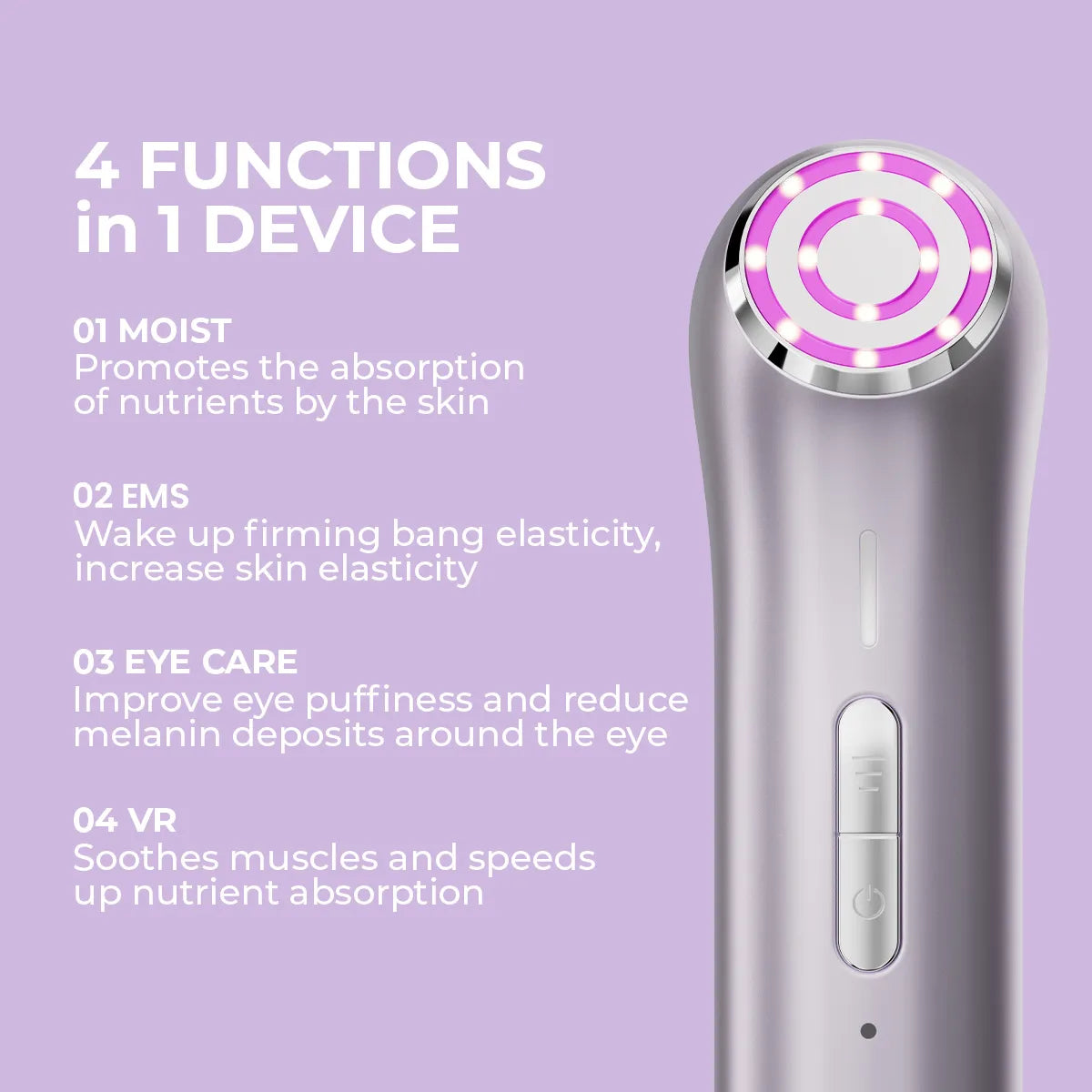 4-in-1 Red Light EMS Micro–Current Face Lifting Device